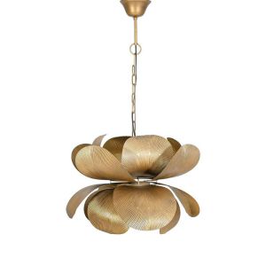 МЕТАЛЕН ПОЛИЛЕЙ FL620410 ЗЛАТИСТ ЦВЯТ 57X43СМ