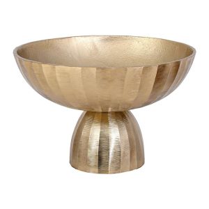 МЕТАЛЕН СВЕЩНИК FL15048 ЗЛАТИСТ ЦВЯТ 27X17СМ