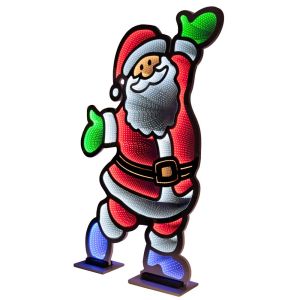 INFINITY ОСВЕТЕН ДЯДО КОЛЕДА 90X180CM ДВУСТРАНЕН ВЪРХУ АЛУМИНИЕВА ОСНОВА