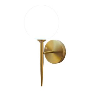 АПЛИК KERLIBIN G9 МЕТАЛ В ЗЛАТИСТО-БЯЛ ЦВЯТ 13X18X34СМ