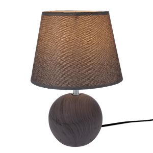 КЕРАМИЧНА ЛАМПА GEY И СИВА ШАПКА. 20X30 СМ