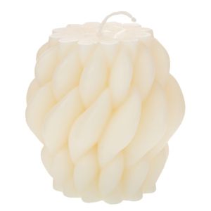 КРЕМ ПЛЕТЕНА СВЕЩ 11X10 СМ