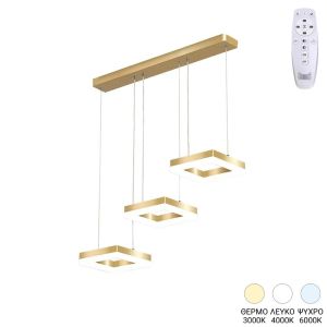 ПОЛИЛЕЙ BENOR LED ЗЛАТИСТА МЕТАЛНА 70X20X15СМ