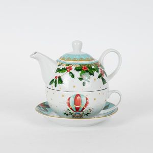 КОМПЛЕКТ ЧАЙНИК С ЧАША, С БАЛОН С ГОРЕЩ ВЪЗДУХ