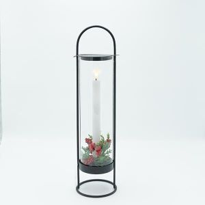 МЕТАЛЕН ФЕНЕР ЧЕРЕН С 1 СВЕЩ, 11.50X44СМ