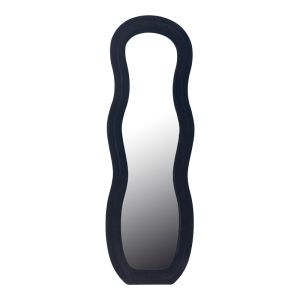 ОГЛЕДАЛО GLINDE КАДИФЕ В ЧЕРЕН ЦВЯТ 90X3.5X150СМ