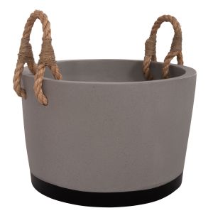 САКСИЯ TRYLL HM4690L ОТ ФИБРОЦИМЕНТ В СИВО И С ВЪЖЕ Φ40X25.5HCM.