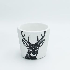 ЦИМЕНТОВА САКСИЯ С ЕЛЕНИ, 10,5X10,5X10 СМ