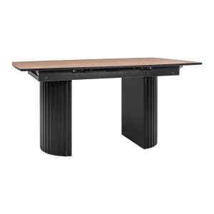 PREMIUM 2 РАЗТЕГАТЕЛНА ТРАПЕЗАРНА МАСА, ЦВЯТ РУСТИКАЛЕН ДЪБ, 160(+40)X90X75СМ