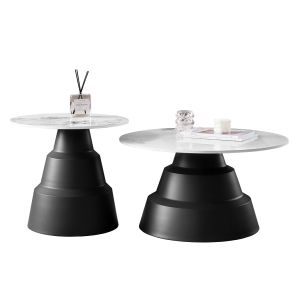 КОМПЛЕКТ 2 ХОЛНИ МАСИ LIDOX HM18306.02 ПЛОТОВЕ ОТ СИНТЕРОВАН КАМЪК В СНЕЖНОБЯЛ ЦВЯТ Φ50СМ И Φ70СМ