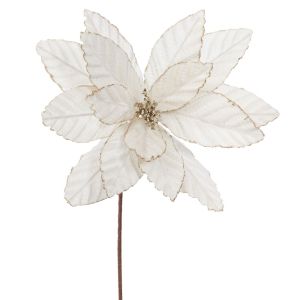 СТЪБЛО НА КОЛЕДНА ЗВЕЗДА ЦВЯТ СЛОНОВА КОСТ 60 СМ