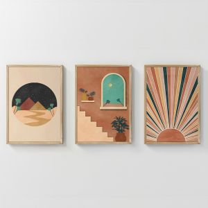 КАРТИНА ВЕНВЕН ТРИПТИК С ДИГИТАЛЕН ПРИНТ 33X1.5X48СМ