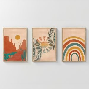 КАРТИНА ДЕЛЕА ТРИПТИК С ДИГИТАЛЕН ПРИНТ 33X1.5X48СМ