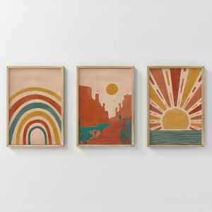 КАРТИНА ДЖЕКО ТРИПТИК С ДИГИТАЛЕН ПРИНТ 33X1.5X48СМ