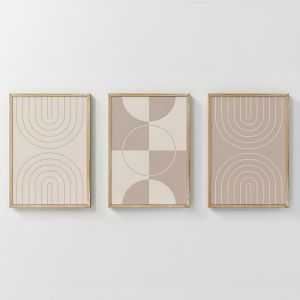 КАРТИНА ЗЕНЦИЯ ТРИПТИК С ДИГИТАЛЕН ПРИНТ 33X1.5X48CM