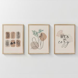 КАРТИНА СИНИБИЯ ТРИПТИК С ДИГИТАЛЕН ПРИНТ 33X1.5X48СМ