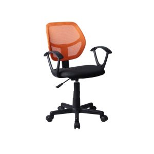 ОФИС СТОЛ С ПОДЛАКЛАТНИЦИ 5156R ЧЕРЕН/ОРАНЖЕВ 51x52x80/92см