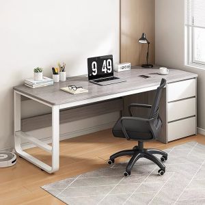 БЮРО С 3 ЧЕКМЕДЖЕТА, МЕТАЛНО, БОЯДИСАНО В БЯЛО - СИВО