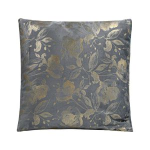 ДЕКОРАТИВНА ВЪЗГЛАВНИЦА СИВО-ЗЛАТИСТ ЦВЯТ 43x43см