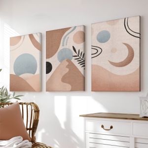 КАРТИНА LEBERTO ТРИПТИХ С ДИГИТАЛЕН ПЕЧАТ 50X2X70 СМ