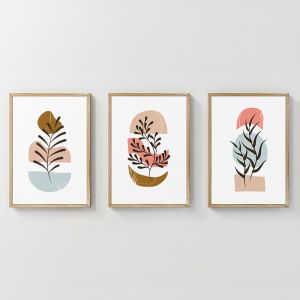 КАРТИНА THERA ТРИПТИХ С ДИГИТАЛЕН ПЕЧАТ 33X1.5X48СМ