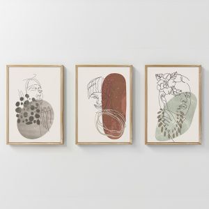 КАРТИНА ТРИПТИХ AELRA С ДИГИТАЛЕН ПЕЧАТ 33X1.5X48СМ