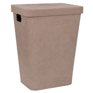 КРЕМАВ ТЕКСТИЛЕН КОШ ЗА ПРАНЕ С КАПАК 44X34X57СМ
