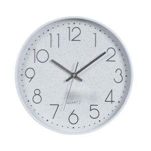 СТЕНЕН ЧАСОВНИК ПЛАСТМАСА БЯЛ 30X4.2X30СМ