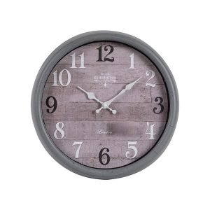 СТЕНЕН ЧАСОВНИК ПЛАСТМАСА СИВО-БЯЛ 30.2X4.4X30.2СМ