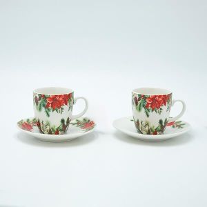 ЧАША С ЧИНИЙКА, С КОЛЕДНА ЗВЕЗДА, 80 МЛ, КОМПЛЕКТ ОТ 2 БРОЯ