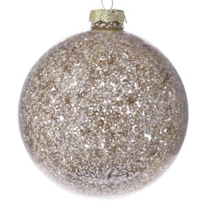 СТЪКЛЕНИ КОЛЕДНИ ТОПКИ СЕТ 4БР 10CM