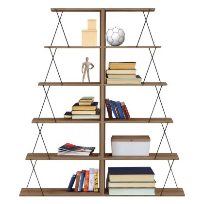 Стенен шкаф Джакарта от дъбов фурнир с размери 35x32x130см