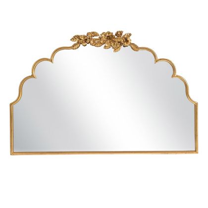 ОГЛЕДАЛО В ЗЛАТНА МЕТАЛНА РАМКА 92Х60СМ