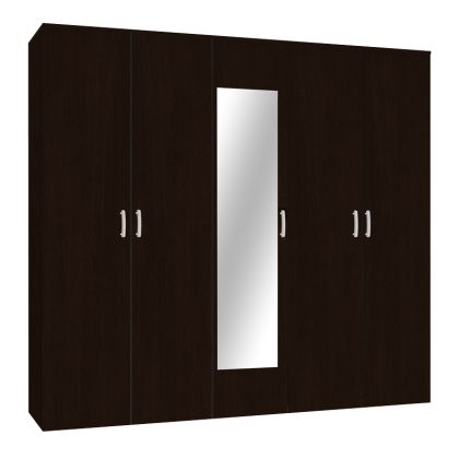 Декорация за маса Топка в цвят сребрист никел с черна дървена основа с размери 19х19х21см