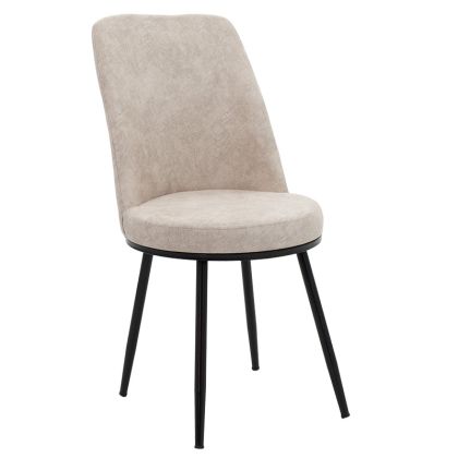 Стол Farell дамаска сив антик-черен крак