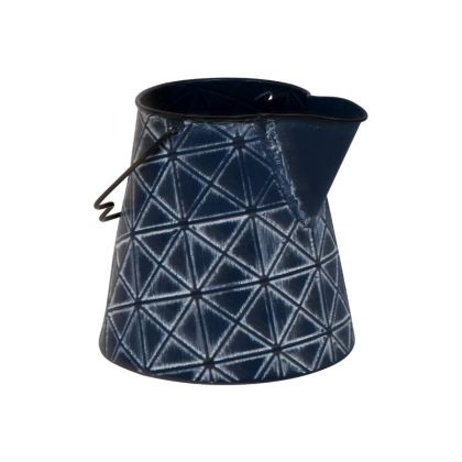 КЕРАМИЧНА ВАЗА МРАМОР СИВО-ЗЛАТИСТА 18*9.2*20