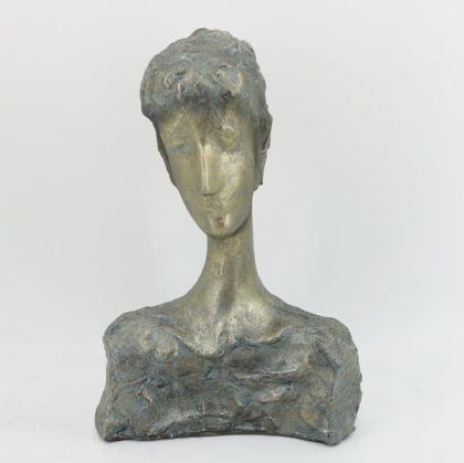 НАСТОЛНА ДЕКОРАТИВНА ФИГУРА Лице БЯЛ ЦВЯТ 25x16x30cm