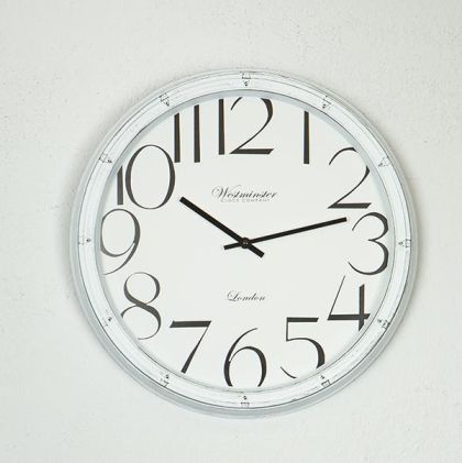 СТЕНЕН ЧАСОВНИК, PL, БЯЛО-ЧЕРНО, 40x40x4,5см