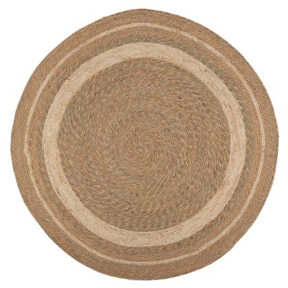 КРЪГ КИЛИМ НА ЕСТЕСТВЕНО ВЪЖЕ Д180СМ