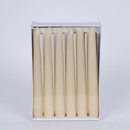 S/12 candle box ecru 2x20cm