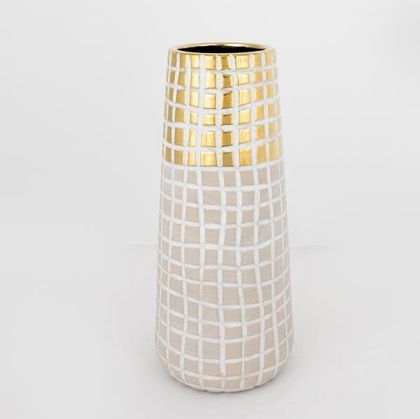 Декорация за маса Скулптура в цвят никел сребро с дървена основа с размери 20х11х60см