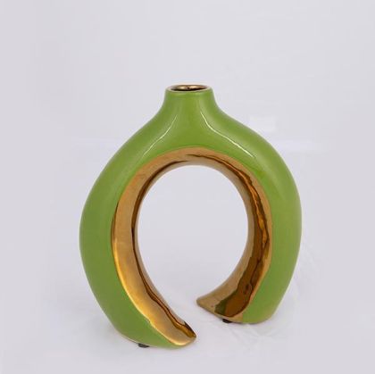 Настолен часовник Мост в натурален цвят метал-дърво с размери 50х8х30см