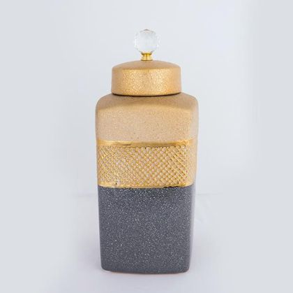 ДЕКОРАТИВНА ФИГУРА Африканка FL240308 ЧЕРНО-БЯЛ ЦВЯТ 17x6x23см