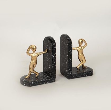 СТОПЕР ЗА КНИГИ ПОЛИЗЕРИН, КАТО МРАМОР, S/2, 21.7x6.5x14.7cm