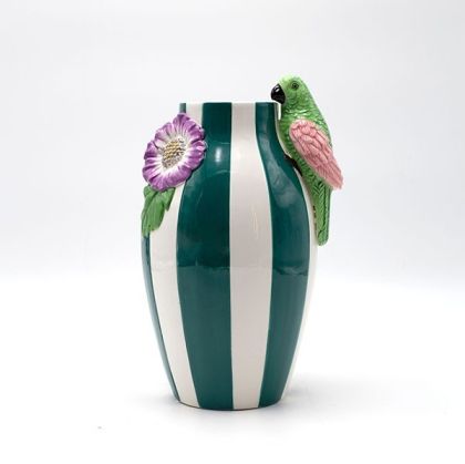 ДЕКОРАТИВНА ФИГУРА НА МАСА FL8001 ЕЛЕН ЦВЯТ ЧЕРНО ЗЛАТО 13x8x29cm