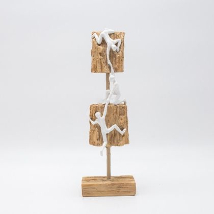 ДЕКОРАТИВНА ФИГУРА FL23108 ЛИЦА ЗЛАТЕН ЦВЯТ 18x9x20cm