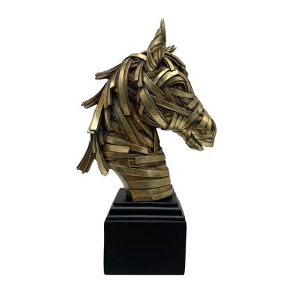 Настолен часовник Мост в натурален цвят метал-дърво с размери 50х8х30см