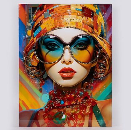 Кръгла табуретка New Lux в черен цвят с размери 46х46х43см