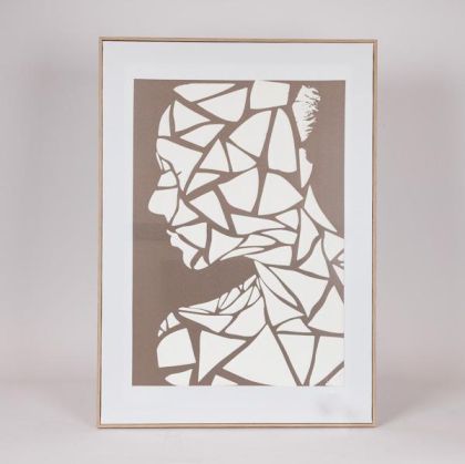 НАСТОЛНА ДЕКОРАТИВНА ФИГУРА Лице ЦВЯТ БРОНЗ 29x17x35cm