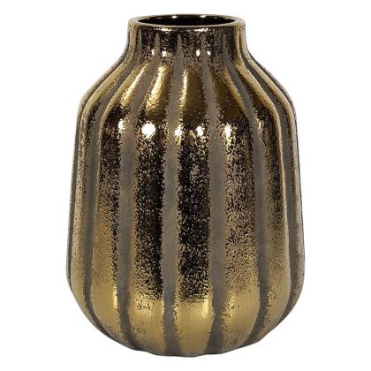 ДЕКОРАТИВНА ФИГУРА FL222316 АФРИКАНСКА КРАЛИЦА ЗЛАТИСТО ЧЕРЕН ЦВЯТ 18x9x25см